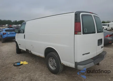 2002 Chevrolet Express G2500 from USA, damaged, VIN 1GCGG25R821117822